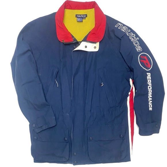 Vintage 90's NAUTICA PERFORMANCE Men's Embroidered Spell Out